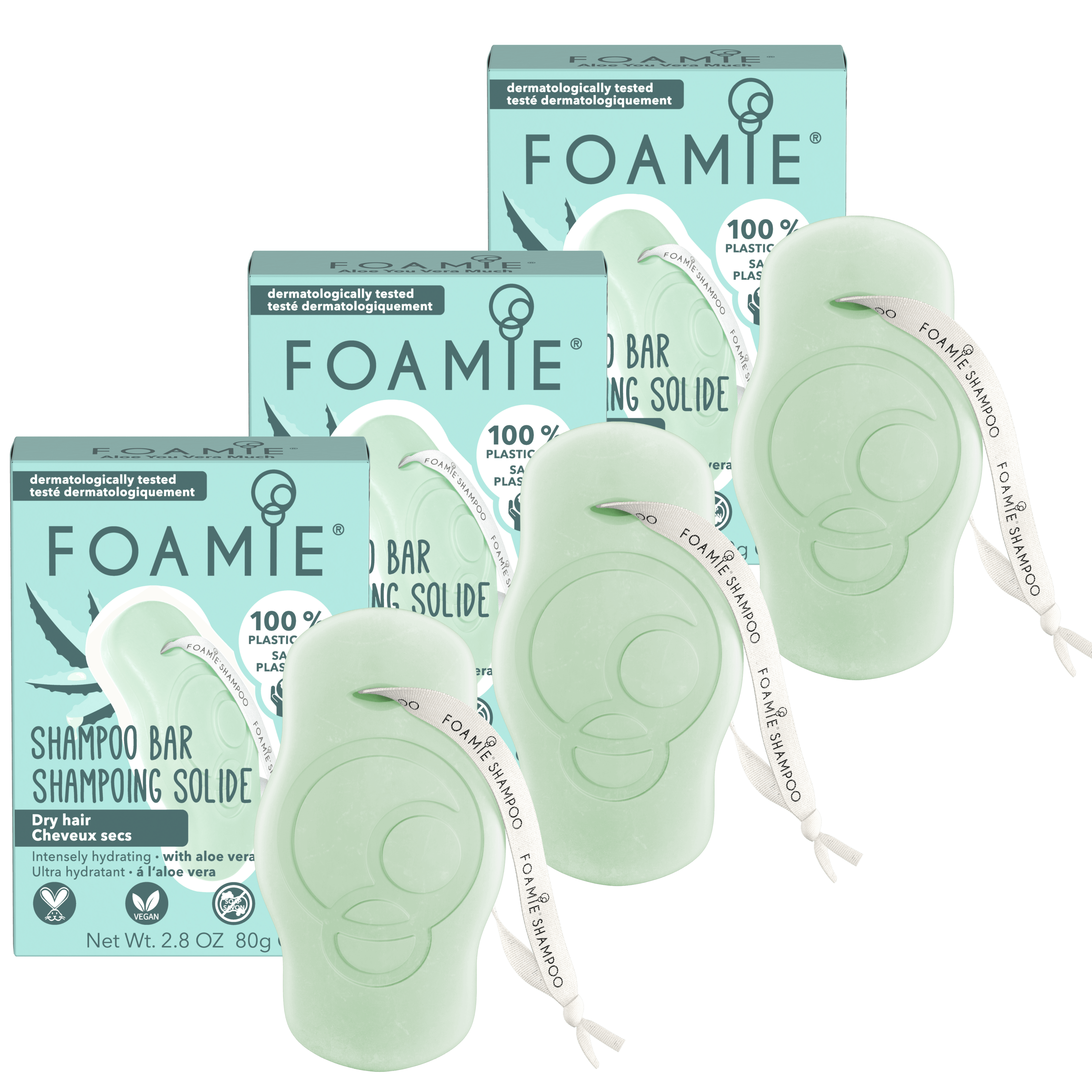 3 Shampoos de aloe vera para cabello seco y cabello rizado - Foamie