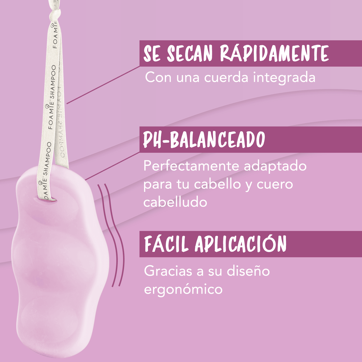 Shampoo de Baya de Acaí para cabello fino o delgado - Foamie