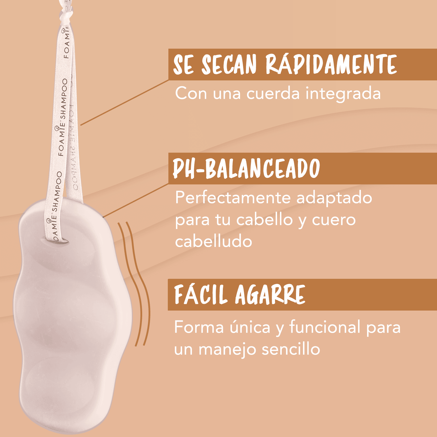 Kit Shampoo sólido y Acondicionador de Aceite de Argán para cabello rebelde con frizz & Jabón para el cuerpo de menta - Foamie