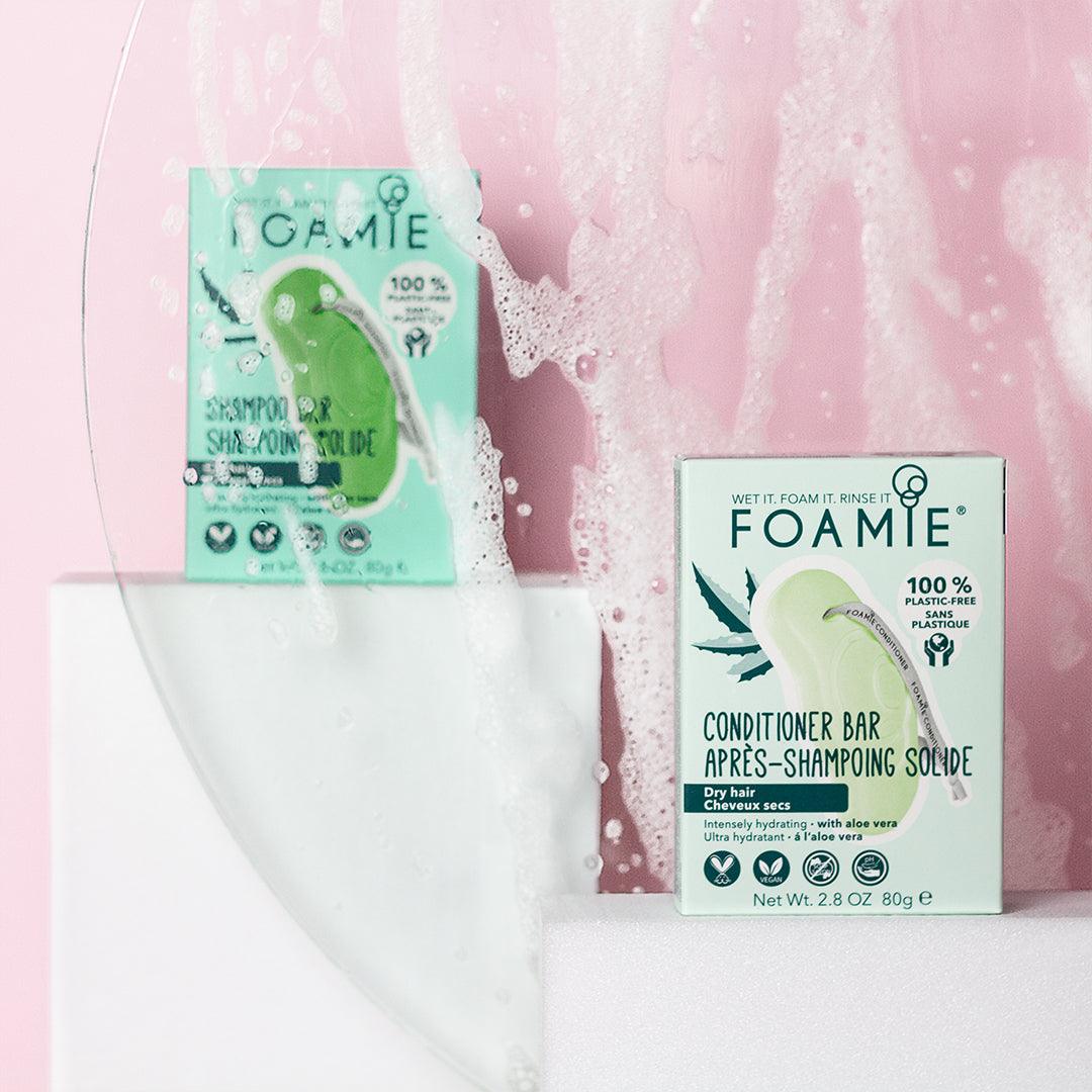 Shampoo de aloe vera para cabello seco y cabello rizado - Foamie