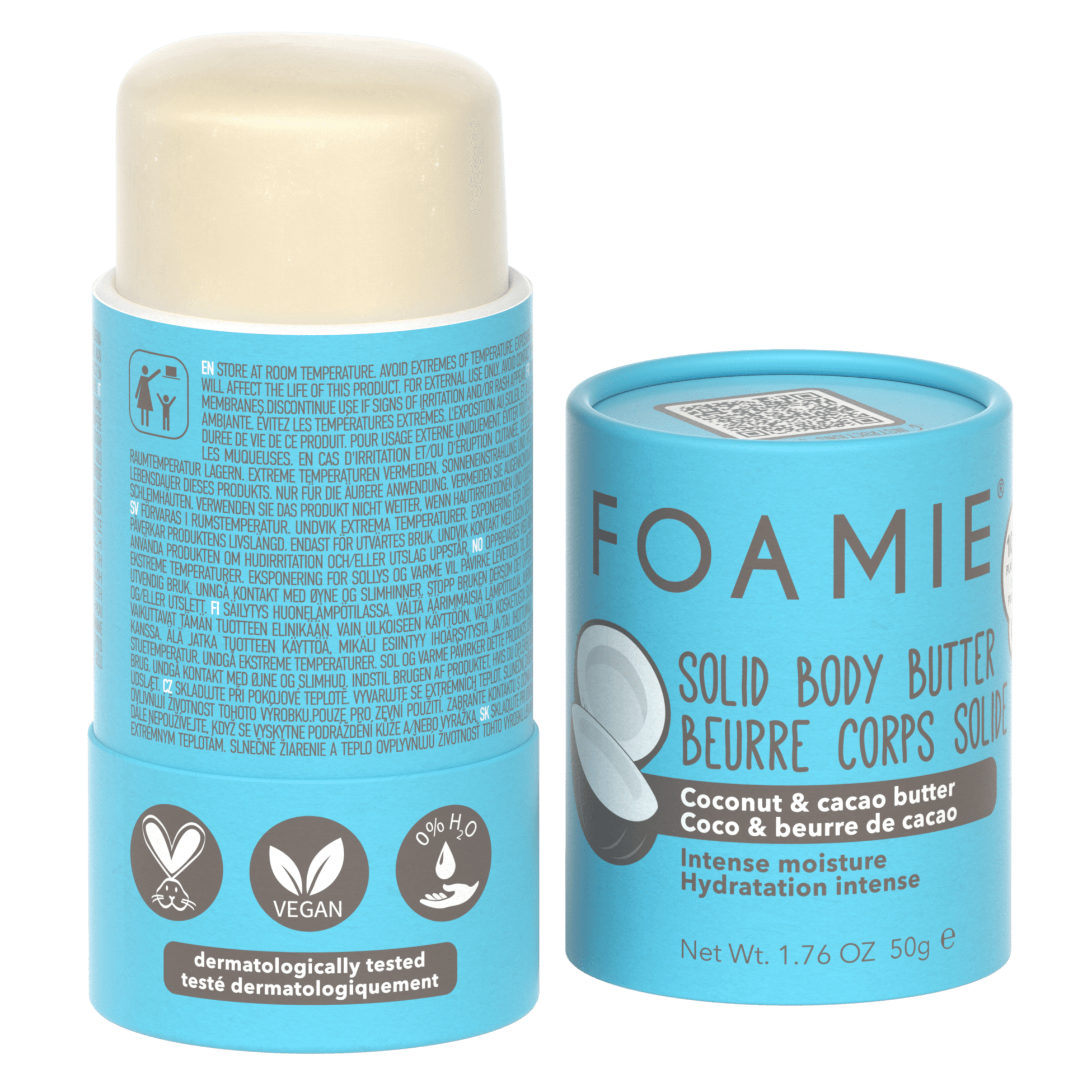 Crema corporal en barra I Con Aceite de Coco y Manteca de Cacao - Foamie