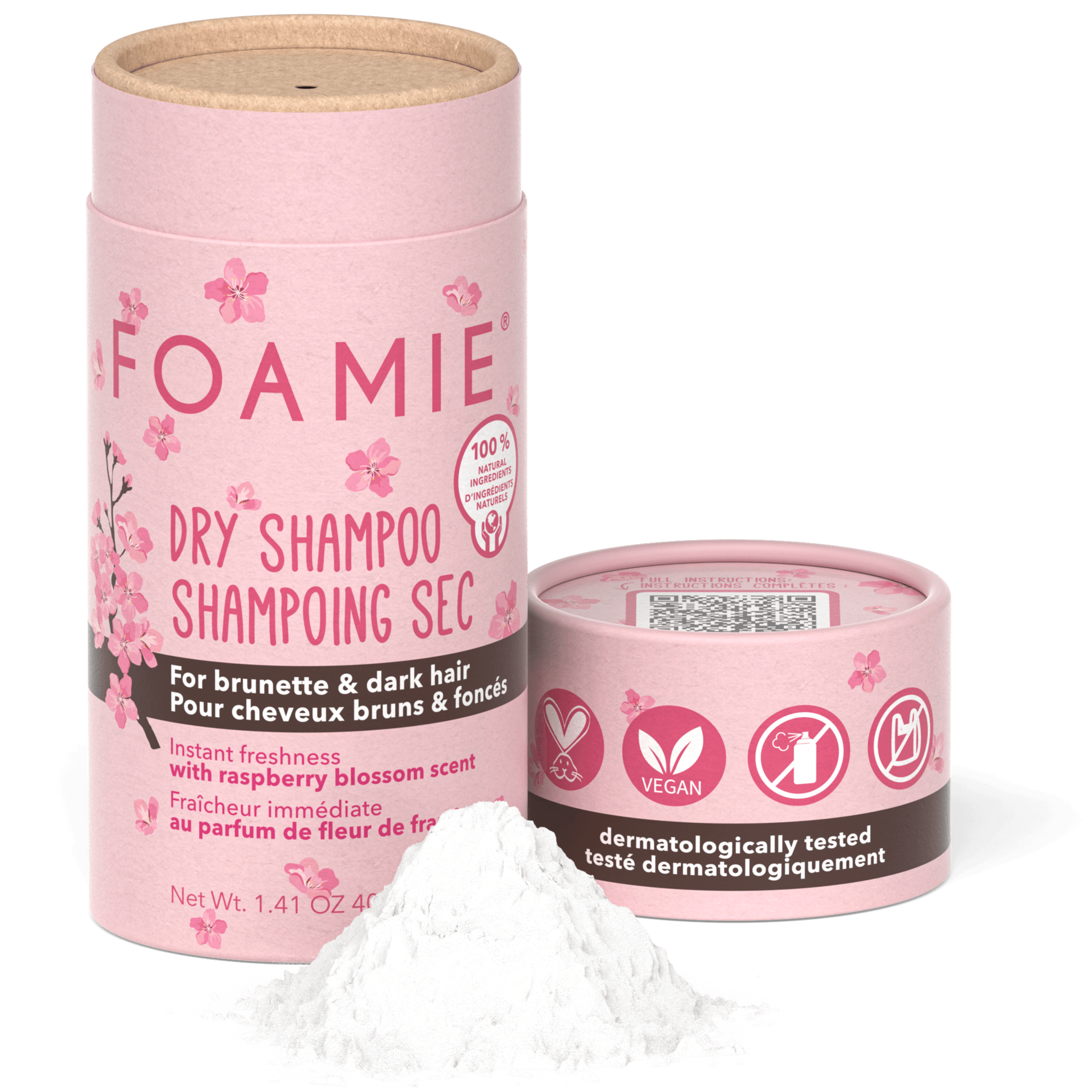 Dry Shampoo en seco I Cabello castaño y oscuro - Foamie