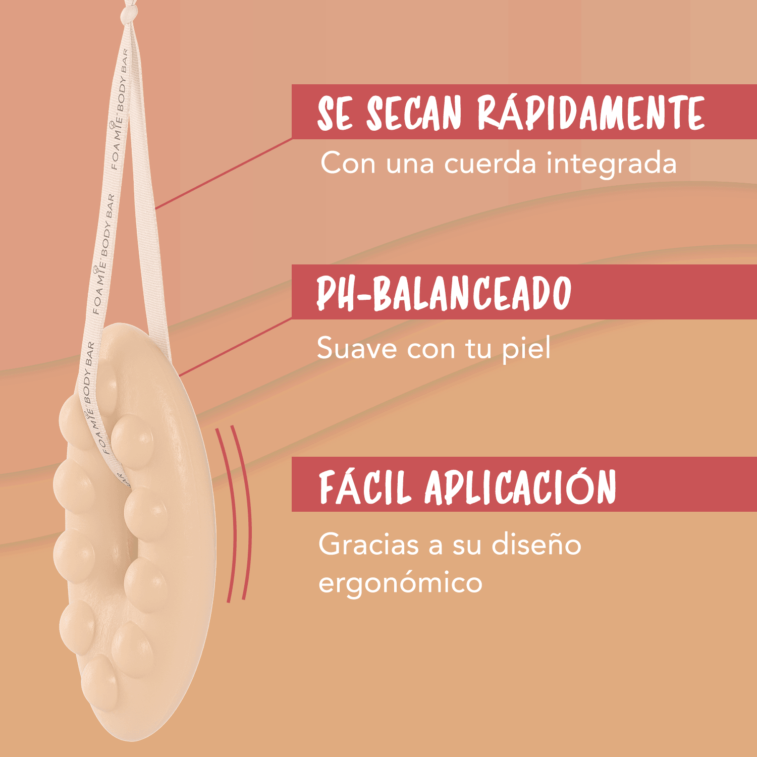 Jabón para el cuerpo de Papaya y Leche de Avena - Foamie